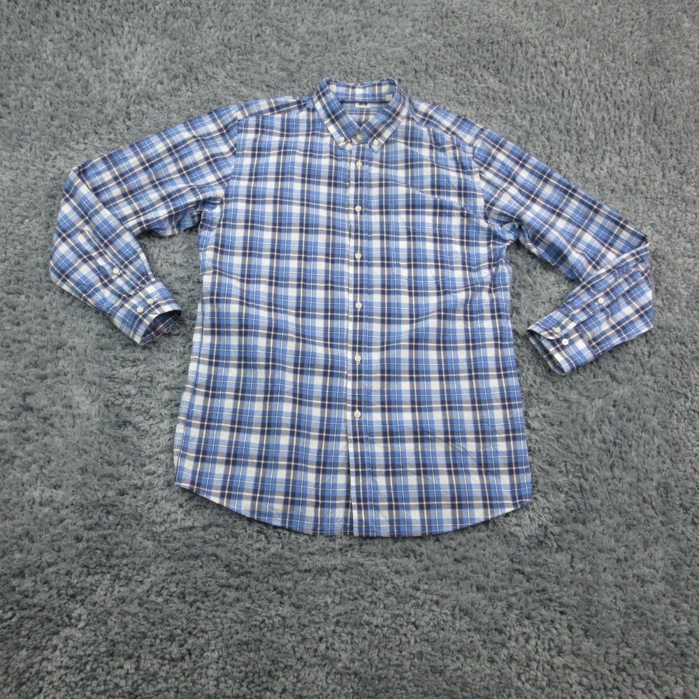 Uniqlo Shirt Mens XL Plaid Button Down Long Sleeve Casual Pocket